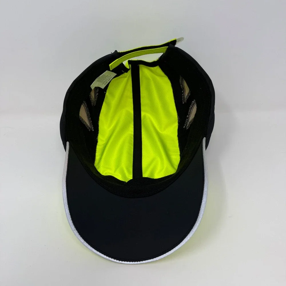Brooks Nightlife Hat Neon Yellow Black Reflective Running Cap AC665 OSFA - Picture 9 of 11